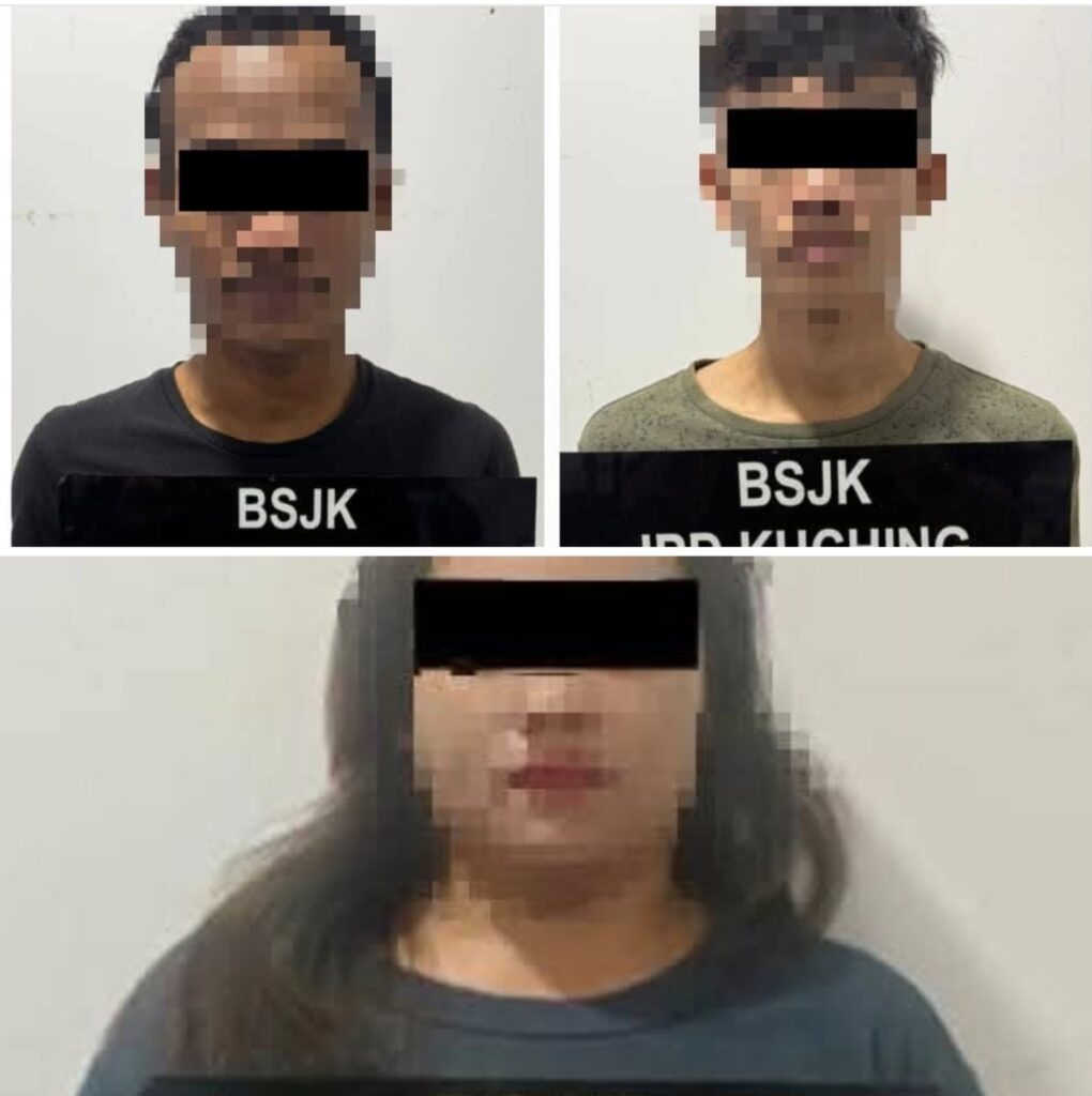 Suspek Simbah Cat Merah Di Kuching